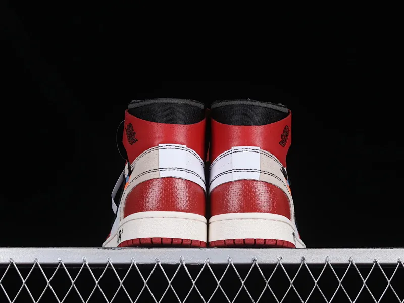 All categories Air Jordan Jordan series basketball shoes Air Jordan 1 High L version Off White x Air Jordan OW AJ1 Joe 1 joint white and red high-top basketball shoes AA3834-101